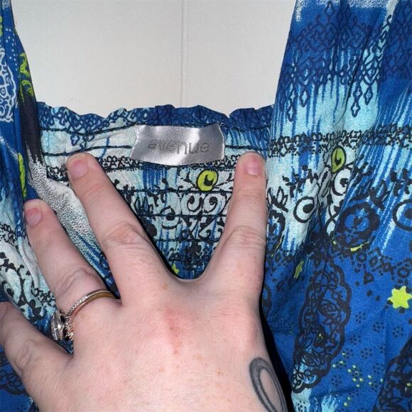 Women's‎ Plus Size 2X Boho Maxi Dress Multicolor Sleeveless Long - Picture 4 of 5